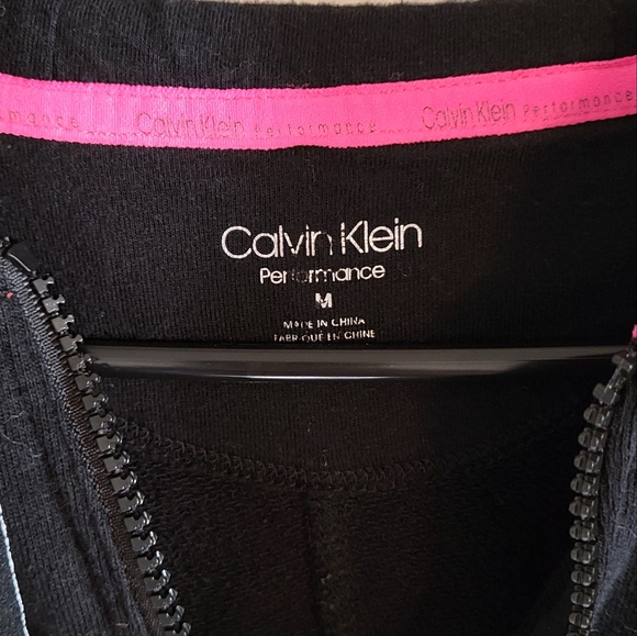 Calvin Klein Performance Women's Black Zipper Hoodie, M - Picture 2 of 4